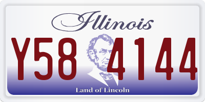 IL license plate Y584144