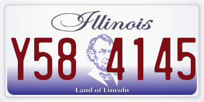 IL license plate Y584145