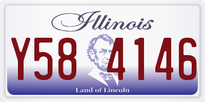 IL license plate Y584146