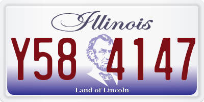 IL license plate Y584147