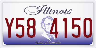IL license plate Y584150