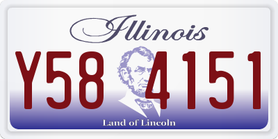 IL license plate Y584151