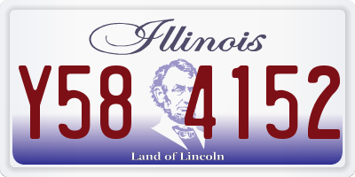 IL license plate Y584152