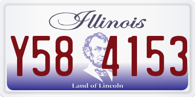 IL license plate Y584153