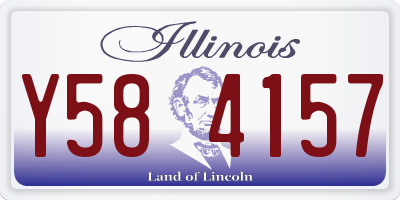 IL license plate Y584157
