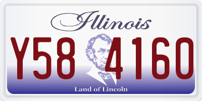 IL license plate Y584160