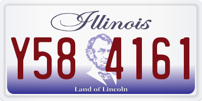 IL license plate Y584161