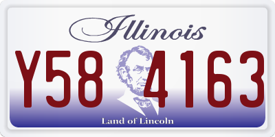 IL license plate Y584163