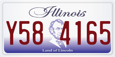 IL license plate Y584165