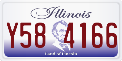 IL license plate Y584166