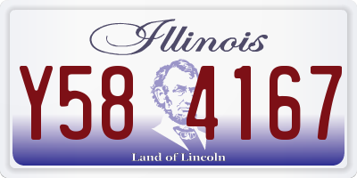 IL license plate Y584167