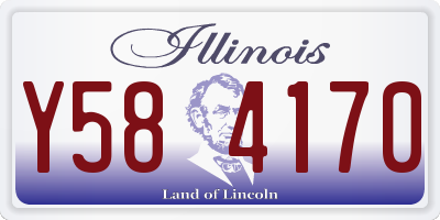 IL license plate Y584170