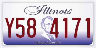 IL license plate Y584171
