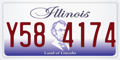 IL license plate Y584174