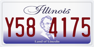 IL license plate Y584175