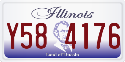 IL license plate Y584176