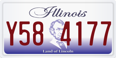 IL license plate Y584177