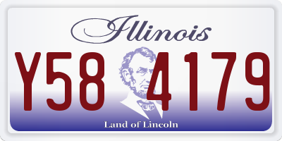 IL license plate Y584179