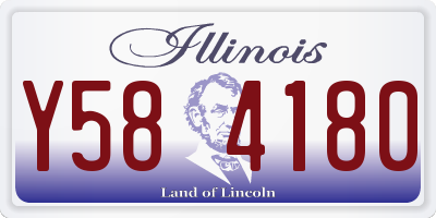 IL license plate Y584180