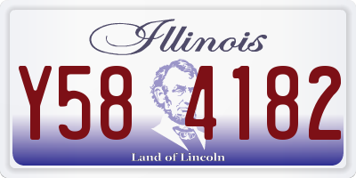 IL license plate Y584182