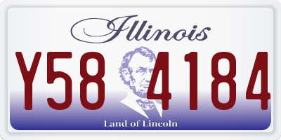 IL license plate Y584184