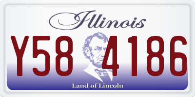 IL license plate Y584186