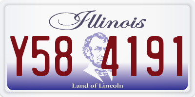 IL license plate Y584191