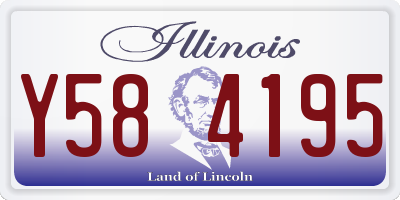 IL license plate Y584195