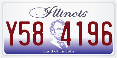 IL license plate Y584196