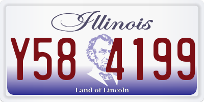 IL license plate Y584199