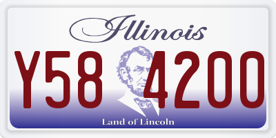 IL license plate Y584200
