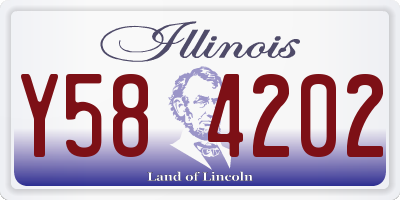 IL license plate Y584202