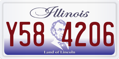 IL license plate Y584206