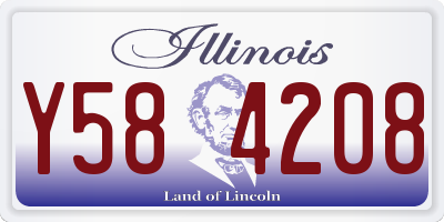 IL license plate Y584208