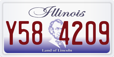 IL license plate Y584209