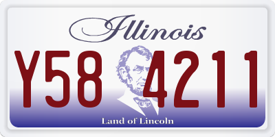 IL license plate Y584211