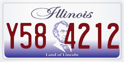 IL license plate Y584212