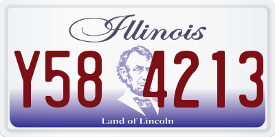IL license plate Y584213