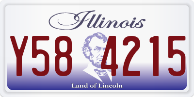 IL license plate Y584215