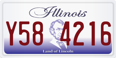 IL license plate Y584216