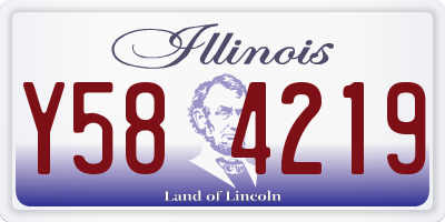 IL license plate Y584219