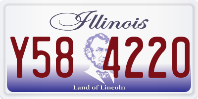 IL license plate Y584220