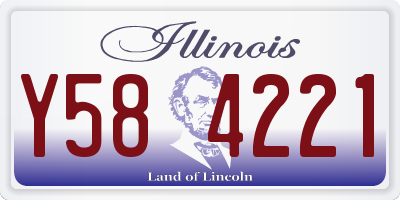 IL license plate Y584221