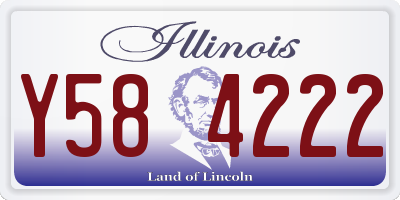 IL license plate Y584222