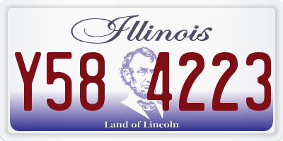IL license plate Y584223
