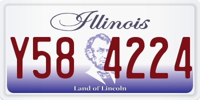 IL license plate Y584224