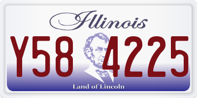 IL license plate Y584225
