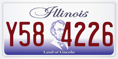 IL license plate Y584226
