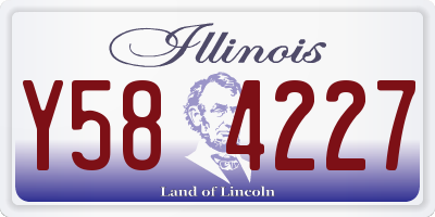 IL license plate Y584227