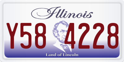 IL license plate Y584228